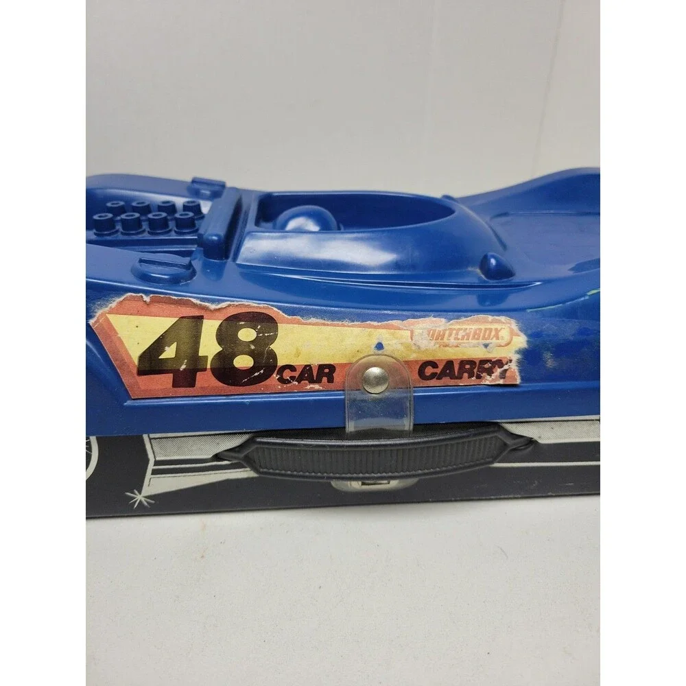 Matchbox Carry Case (48 Cars) Race Car w/ 4 Trays 1980 Vintage GenX